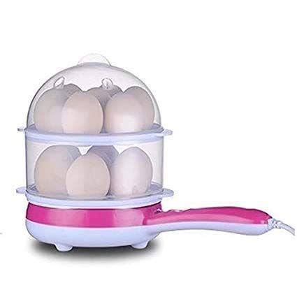 Double Layer Handle Egg Boiler Electric Automatic Off 14 Egg, Cooking, Boiling and Frying, Multicolour - Oshi.pk - Buy & Sell Online