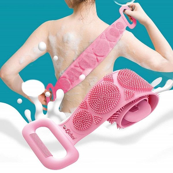 Double Side Brush Belt Silicone Body Back Scrubber - Oshi.pk - Buy & Sell Online