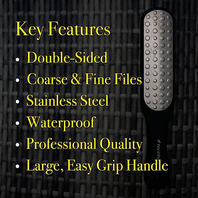 Double Sided Foot File Dead Skin Callus Remover Stainless Steel Pedicure Foot Rasp File Cuticle Fle for Legs Care Feet Footholds - Oshi.pk - Buy & Sell Online