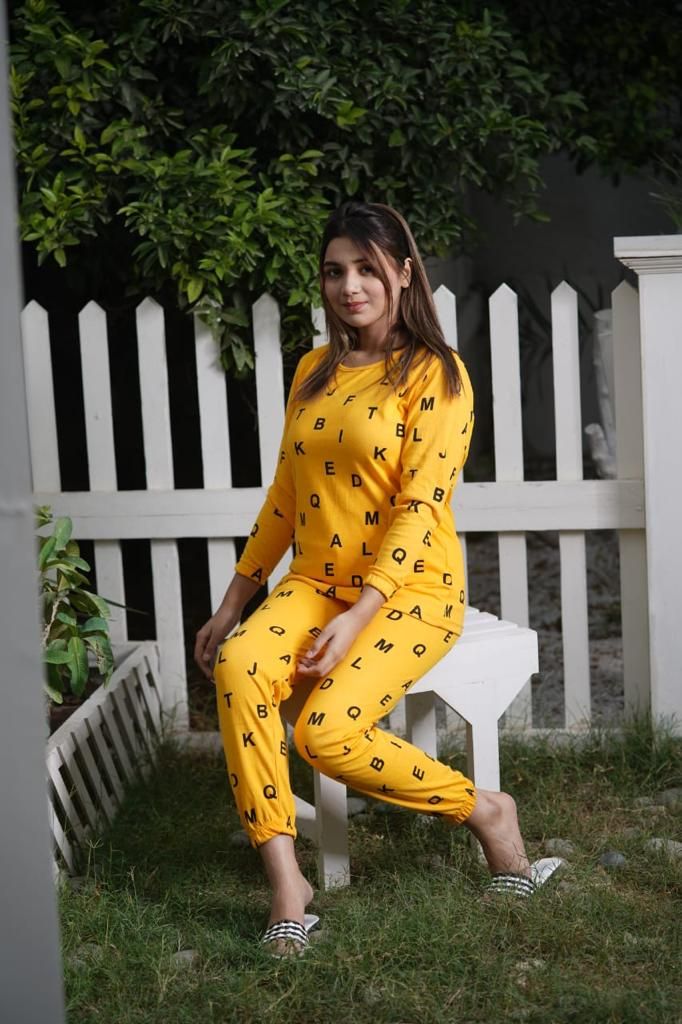 Dreamy delight girls cozy cotton jersey night suit - Oshi.pk - Buy & Sell Online