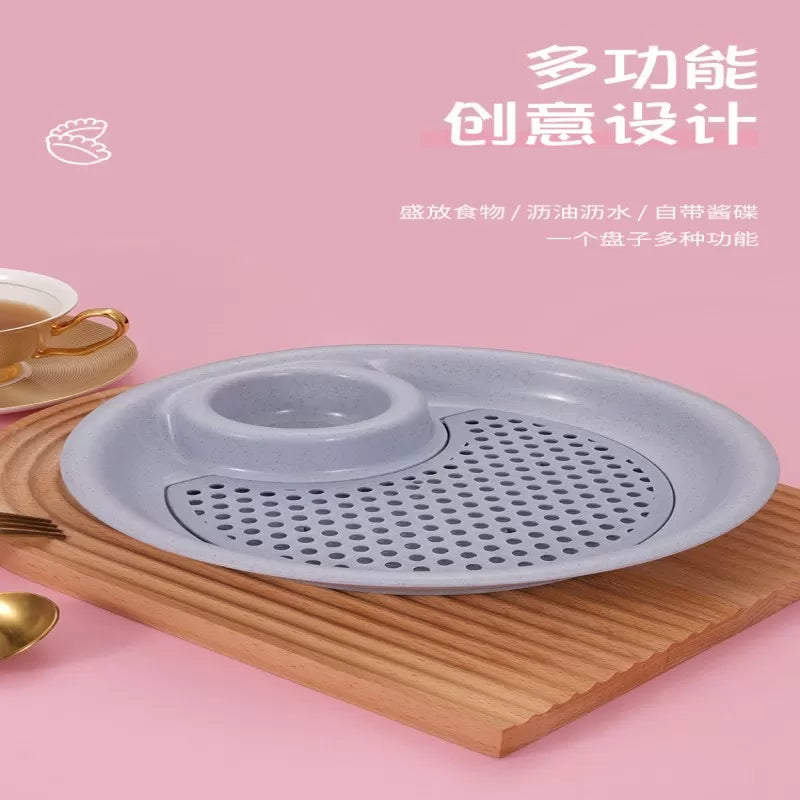 Dual-layer Dumpling Plates Wheat Straw Dish Tool - Oshi.pk - Buy & Sell Online