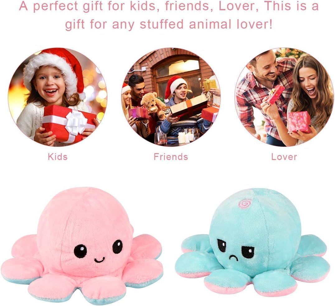 Reversible Octopus Cute Plush Soft Animal Stuffed Toys For Boys & Girls - Oshi.pk - Buy & Sell Online
