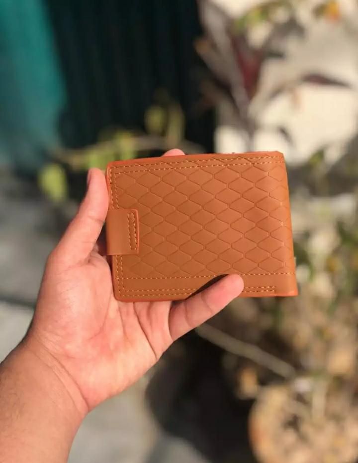 Dunbollu Genuine Leather Men Wallet Small Mini Card Holder Male Wallet Pocket Retro Purse High Quality Magnetic lock - Oshi.pk - Buy & Sell Online