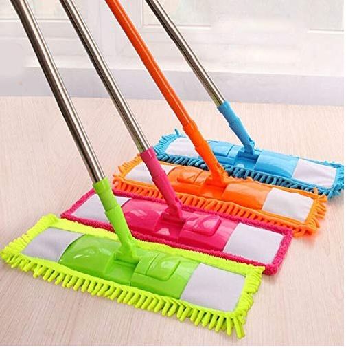 Multicolor Floor Cleaning Mop With Steel Rod Long Handle - Oshi.pk - Buy & Sell Online