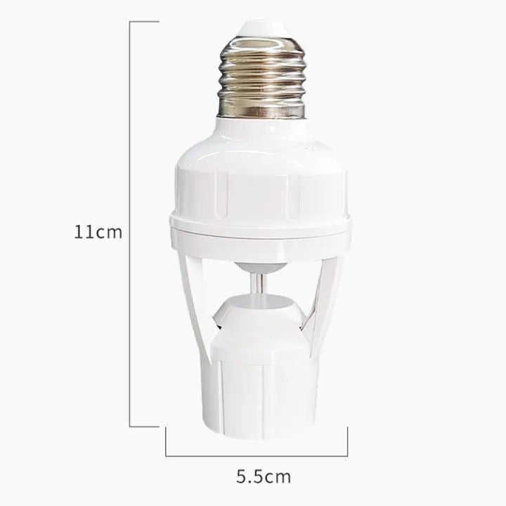 E27 Infrared Human Body Sensor Lamp Holder Led Bulb Lamp Holder Infrared Sensor Household Screw For Home Smart Life - Oshi.pk - Buy & Sell Online