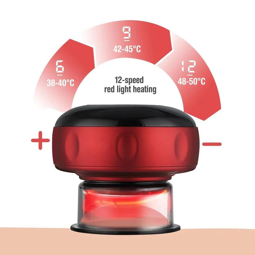 Electric Cupping Massager Vacuum Suction Cups EMS Ventosas Anti Cellulite Magnet Therapy Guasha Scraping Fat Burner Slimming - Oshi.pk - Buy & Sell Online