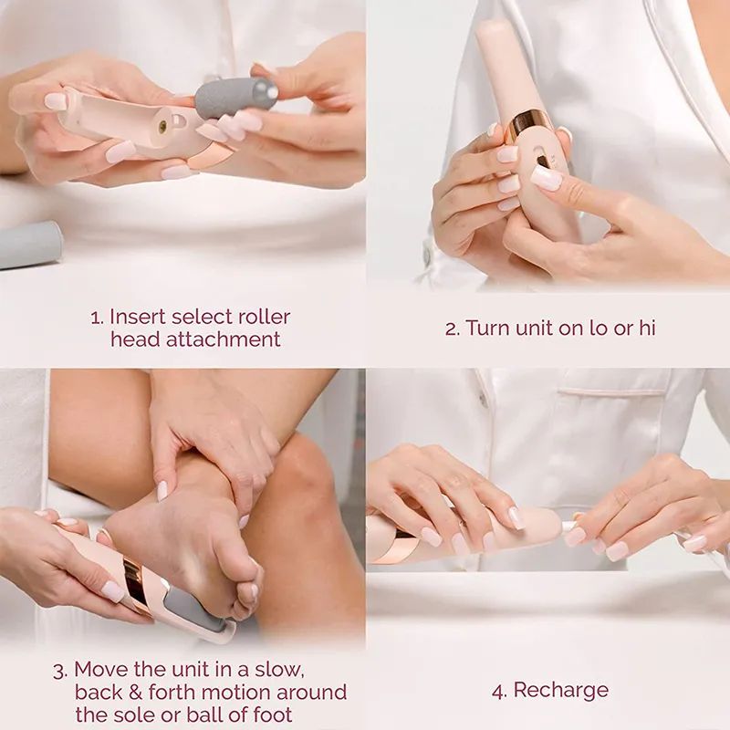 Electric Foot File For Heels Grinding Pedicure Tools Callus Remover USB Rechargeable Professional Foot Care Tool Dead Hard Skin - Oshi.pk - Buy & Sell Online
