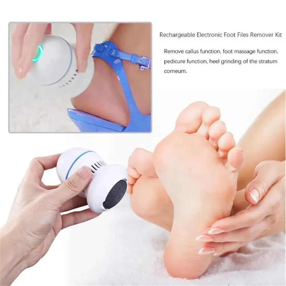Electric Foot Grinder Foot Callus Remover Rechargeable Foot Files Clean Machine Feet Care Tools For Exfoliator Pedicure Device - Oshi.pk - Buy & Sell Online