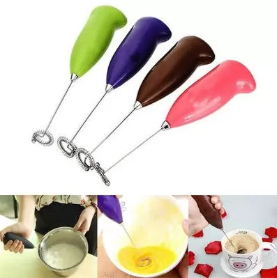 Electric Handle Coffee Milk Egg Beater Frother Cream Foamer Cappuccino Latte Maker Hand Mixer - Oshi.pk - Buy & Sell Online