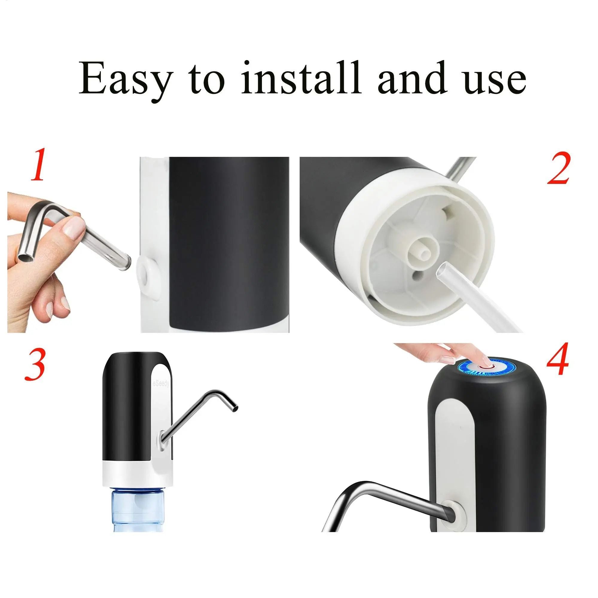 Electric Water Dispenser Pump Automatic Water Bottle Pump USB Charging Water Pump One Click Auto Switch Drink Pump Dispenser - Oshi.pk - Buy & Sell Online