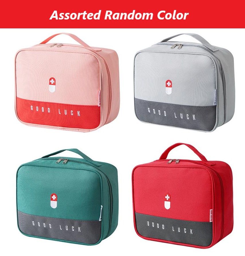 Empty Medicine Pills Storage Box Organizer First Aid Kit Medicine Box Portable Waterproof Outdoor Travel Medical Multi-Pocket Medicine Pouch Medical - Oshi.pk - Buy & Sell Online