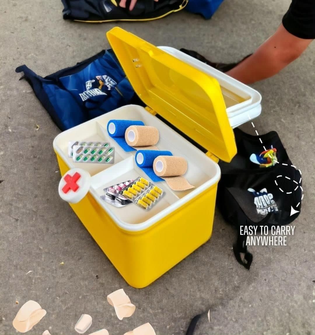 Empty Small First Aid Box High Quality Medicine Box Best For School, House And Office Medical Kit Medicine Pills Storage Box - Oshi.pk - Buy & Sell Online