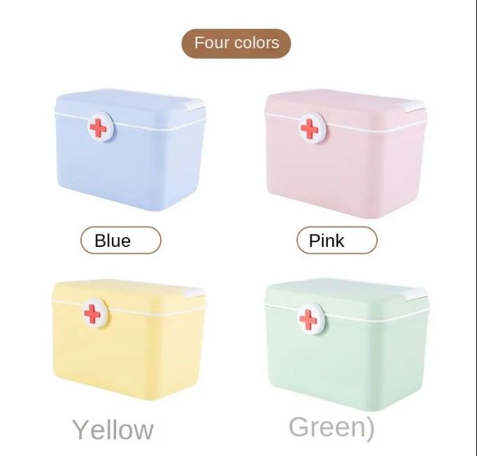 Empty Small First Aid Box High Quality Medicine Box Best For School, House And Office Medical Kit Medicine Pills Storage Box - Oshi.pk - Buy & Sell Online