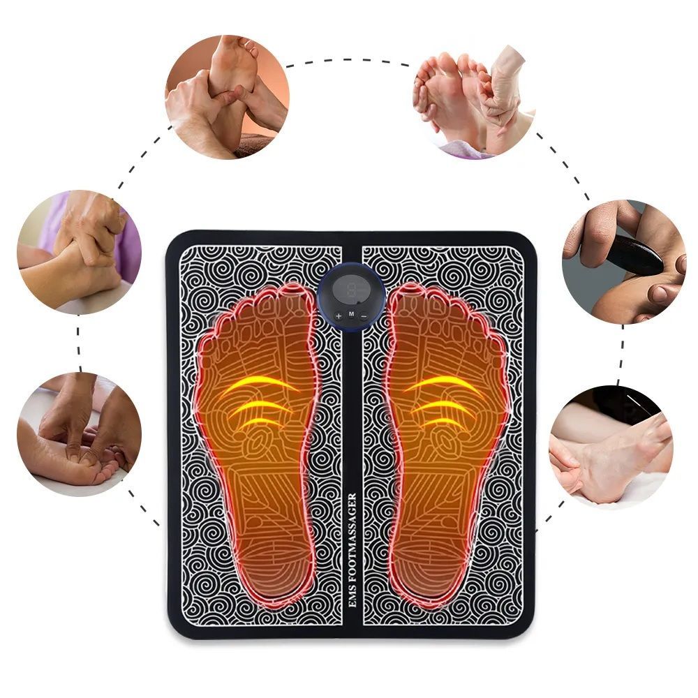 Ems Foot Massager - Electric Foot Massager Mat Fo - Muscle Stimulation Foot Massager Pad For All - Oshi.pk - Buy & Sell Online