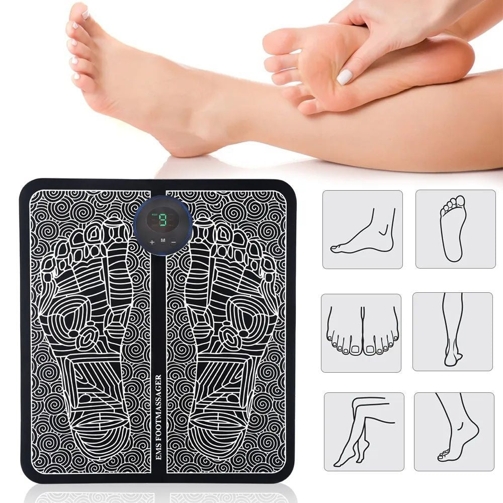 Ems Foot Massager - Electric Foot Massager Mat Fo - Muscle Stimulation Foot Massager Pad For All - Oshi.pk - Buy & Sell Online