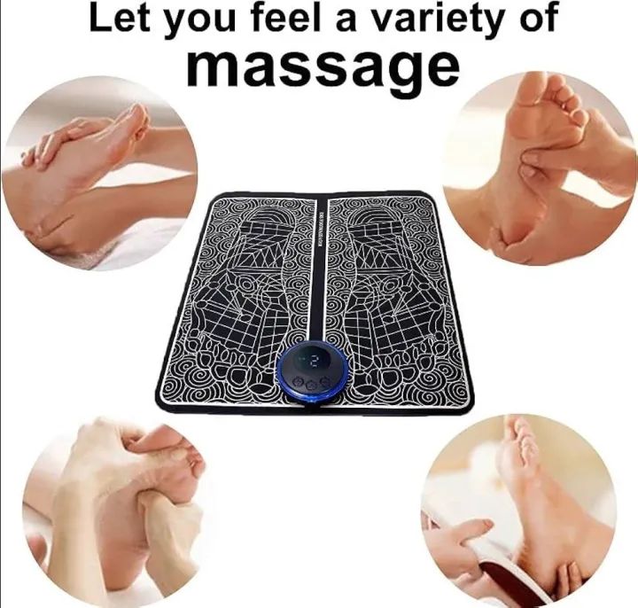 EMS Foot Massager Pad with Remote Improve Blood Circulation Relieve Ache Pain Health Care - Oshi.pk - Buy & Sell Online
