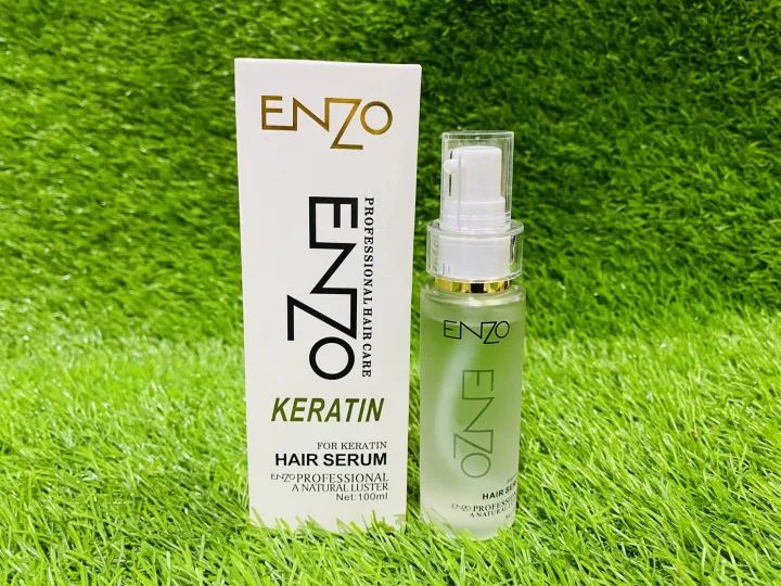 Enzo Professional Keratin Hair Serum for frizzy softness and dry deep nourish Beauty Care enzo hair serum for Men & Women 100ml - Oshi.pk - Buy & Sell Online