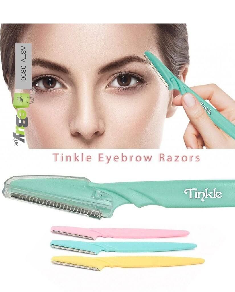 Eyebrow Razor,Facial Hair Remover Eyebrow Trimmer,Sharp Mini Makeup Shaper pack of 3 tinkle - Oshi.pk - Buy & Sell Online