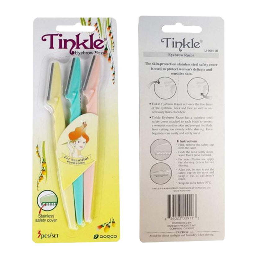 Eyebrow Razor,Facial Hair Remover Eyebrow Trimmer,Sharp Mini Makeup Shaper pack of 3 tinkle - Oshi.pk - Buy & Sell Online