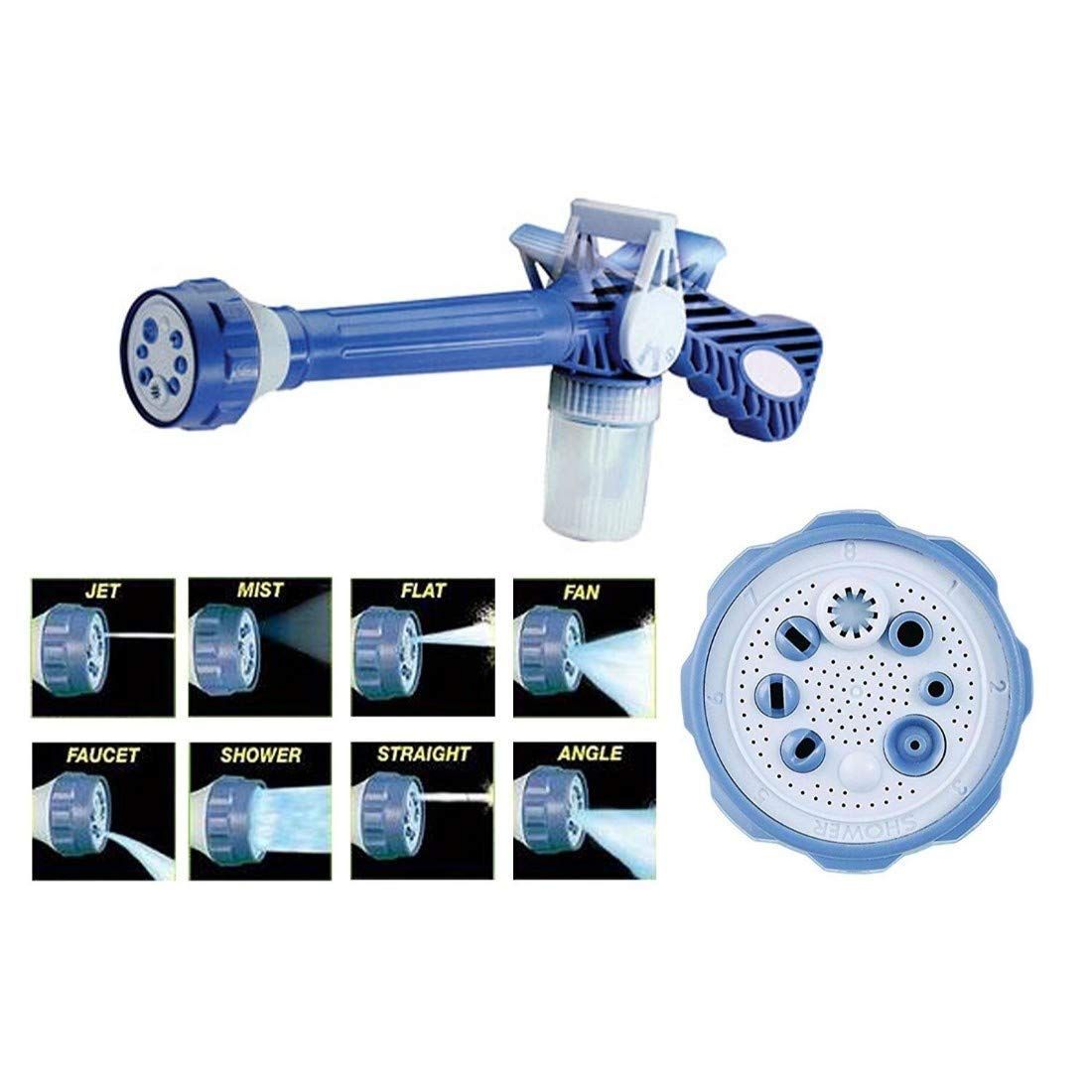 Ez Jet Water Cannon 8 in 1 Turbo Spray Gun for Gardening, Car Wash, Home Cleaning with inbuilt Soap Dispenser Tank (Multicolour) - Oshi.pk - Buy & Sell Online