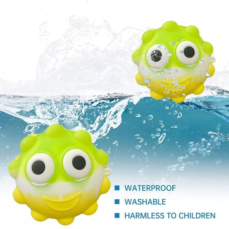 Fidget Ball Big Eyes Rainbow Silicone Ball Fidget Sensory Ball Toy - Oshi.pk - Buy & Sell Online
