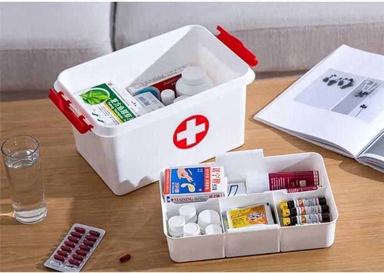 First Aid Box Empty Medicine Pills Storage Box Organizer First Aid Kit Medicine Box Medical Supplies Organizer - Oshi.pk - Buy & Sell Online