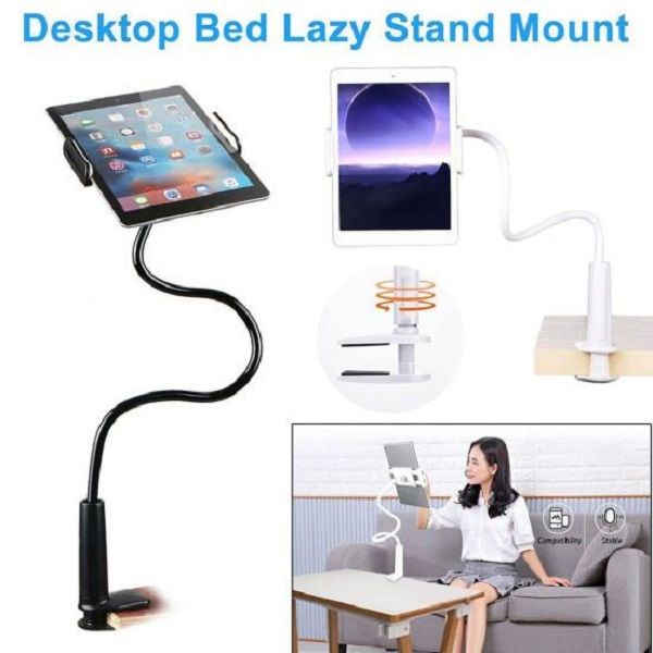 Flexible 360 Rotation Clip Mobile Cell Phone Holder Lazy Bed Desktop Bracket - Oshi.pk - Buy & Sell Online