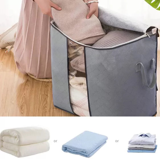 Foldable Storage Bag Organizers Waterproof Clothes Storage Zipper Bag - Oshi.pk - Buy & Sell Online