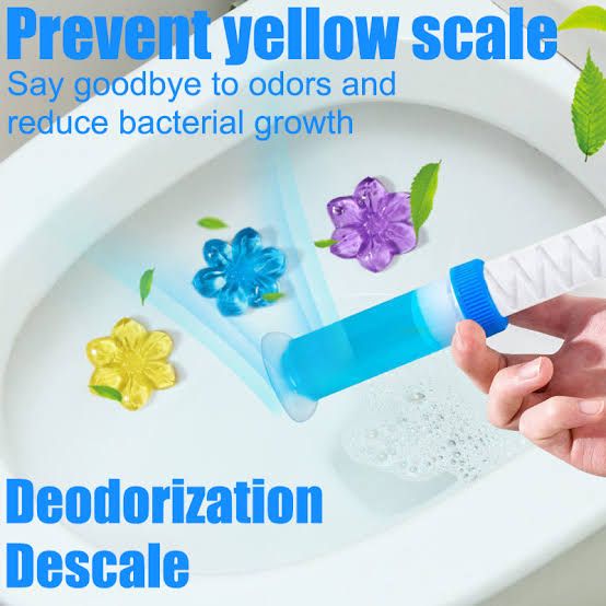 Frangrance Toilet Cleaner, Gel Deodorant Air Freshner, Aromatic Flower Needle Detergent Flower Toilet Bathroom Deodorant Cleaning - Oshi.pk - Buy & Sell Online