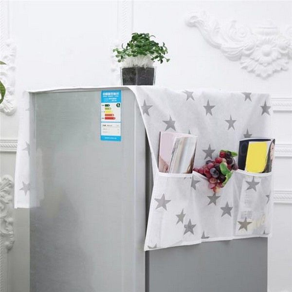 Fridge Cover Water Proof Oil Proof Dust proof with Pockets Kitchen Organizers - Oshi.pk - Buy & Sell Online
