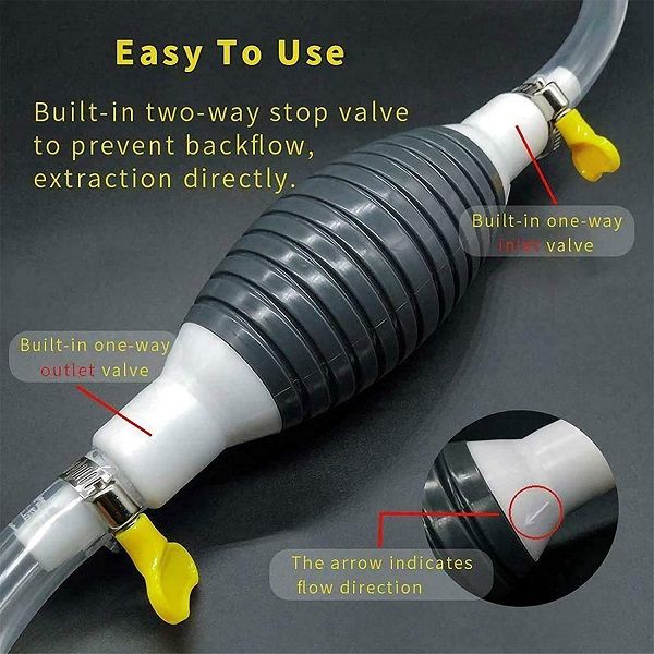 Fuel Transfer Hand Pump for Petrol Diesel Oil Water Fish Tank 2M Hose Included - Oshi.pk - Buy & Sell Online