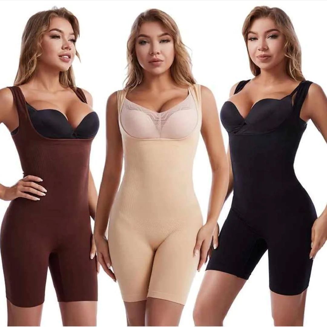 Full Body Shaper For Woman Bodysuit Waist Trainer Cincher Corset Tummy Control Thigh Slimmer Shapewear - Oshi.pk - Buy & Sell Online