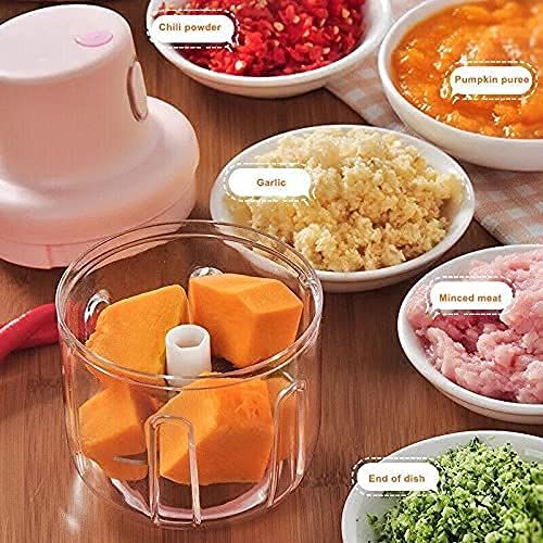 Garlic Chopper, Mini Food Processor, Garlic Press Mincer, Garlic Masher with Sharp Blades Waterproof Vegetable Chopper for Garlic, Fruits, Onions, Veg - Oshi.pk - Buy & Sell Online