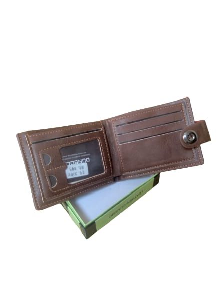 Genuine Leather Men's Wallet Luxury Short RFID Card Holder for Men Zipper Coin Purse Portable Male Wallets Bifold - Oshi.pk - Buy & Sell Online