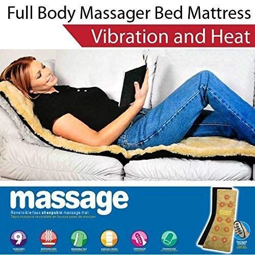 Granth Velvet Bed Mattress Leg Massager with 9 Motor and 9 Soothing Heat (160x55 cm, Black) - Oshi.pk - Buy & Sell Online