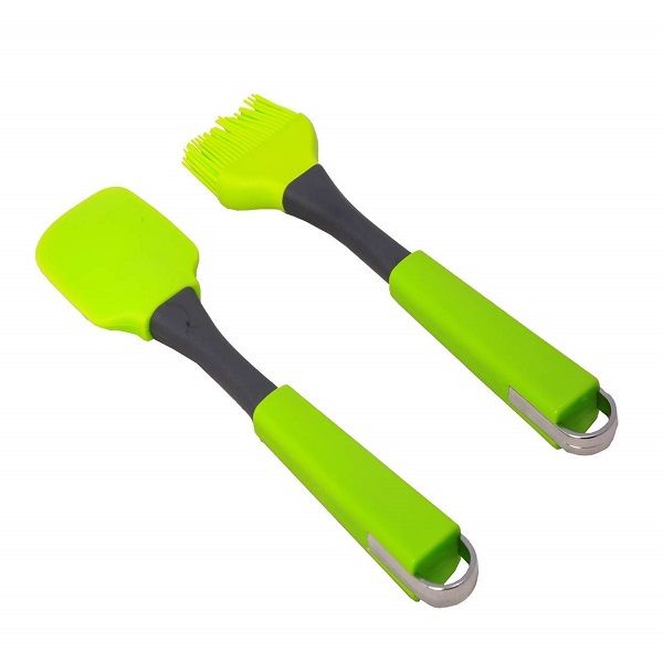 Green Silicone Spatula and Pastry Brush Set - Oshi.pk - Buy & Sell Online