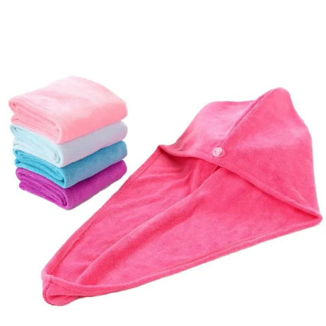 Hair Dryer Cap Towel, Hair Wrap Towel, Bath Cap, Shower Turban, Quick Dryer Towel for Long Short Curly and Straight Hair, Turbie Twist Hair Wrap Towel - Oshi.pk - Buy & Sell Online