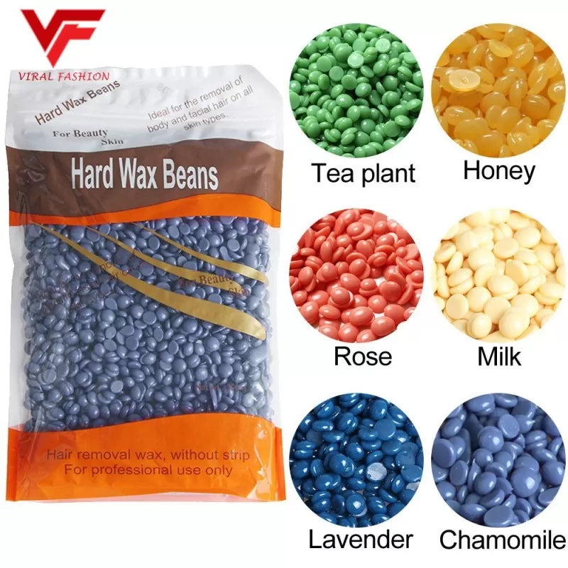 Hair Removing Hard Beans Wax Painless Beauty Wax Bean Body Hair Removal Wax Beads for All Skins Wax Beans for Face Body Legs 100g - Oshi.pk - Buy & Sell Online