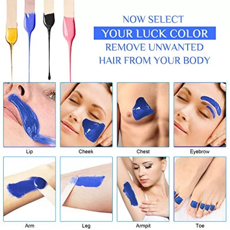 Hair Removing Hard Beans Wax Painless Beauty Wax Bean Body Hair Removal Wax Beads for All Skins Wax Beans for Face Body Legs 100g - Oshi.pk - Buy & Sell Online