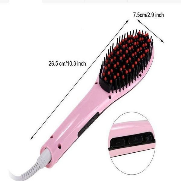 Hair Straightener Brush Fast Straightening Electric Hair Comb - Oshi.pk - Buy & Sell Online