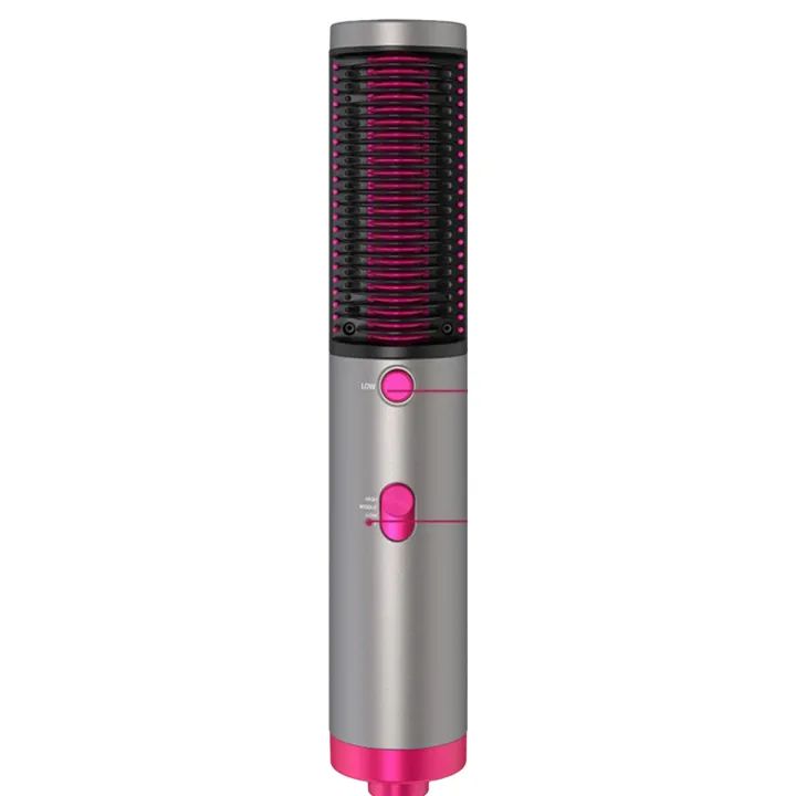 3 in 1 Hair Straightener Brush Round Hot Air Hair Dryer And Straightening Brush Fast Ceramic Heating With Anti Scald Feature Best Quality - Oshi.pk - Buy & Sell Online