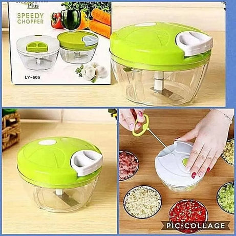 Hand Pull Type Minced Multifunctional Manual Food Chopper Vegetable Chopper Speedy Chopper Easy To Deal Vegetables/Onions/Carrots/Garlic/Pepper/Meat/P - Oshi.pk - Buy & Sell Online