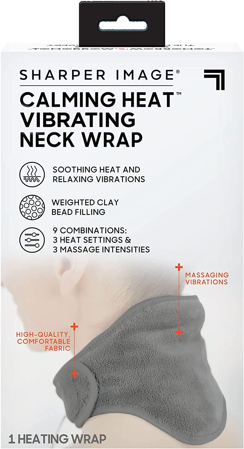 Heat Neck Wrap by Sharper Image Personal Electric Neck Heating Pad with Vibrations, 3 Heat & 3 Vibration Settings- 9 Relaxing Combinations - Oshi.pk - Buy & Sell Online