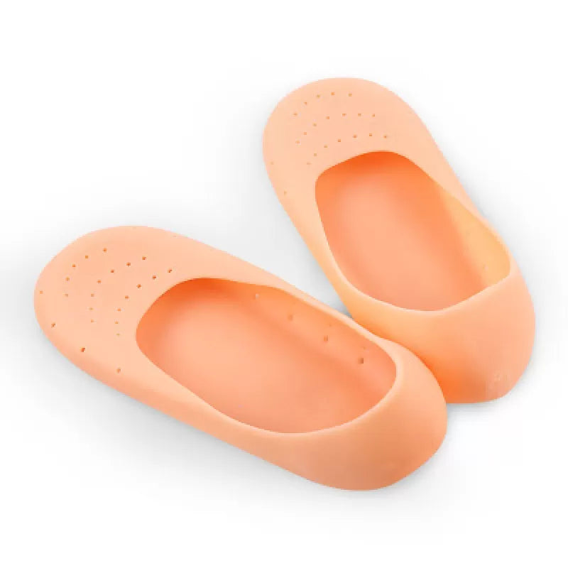 Heel Anti Crack Socks Silicone Socks Silicone Moisturizing Gel to Eliminate Cracks Feet Skin Care 1 PAIR Gel Socks Silicon Heel Socks - Oshi.pk - Buy & Sell Online