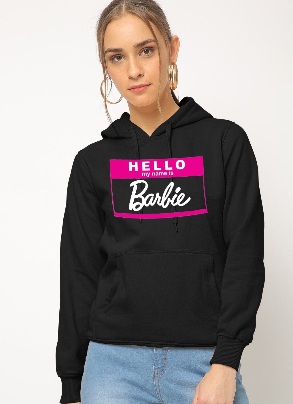 Hello Barbie My name Is Barbie Pullover black For Women - Oshi.pk - Buy & Sell Online
