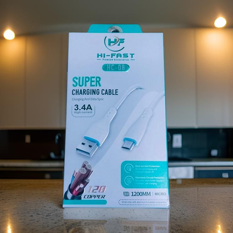Hi-Fast 3.4A Micro USB Super Charging Data Cable For Mobile Phones - Oshi.pk - Buy & Sell Online