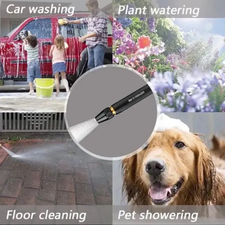 High- Pressure Water Spray Nozzle for Car Garden Lawn Wash Hose Pipe Metal Brass Nozzle - Oshi.pk - Buy & Sell Online