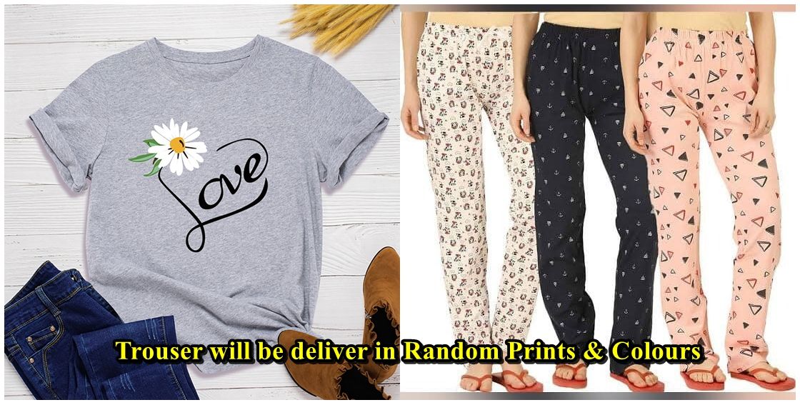 High Quality pack of 1 Sleep wear available in random prints and colours for Women's/Girls. - Oshi.pk - Buy & Sell Online