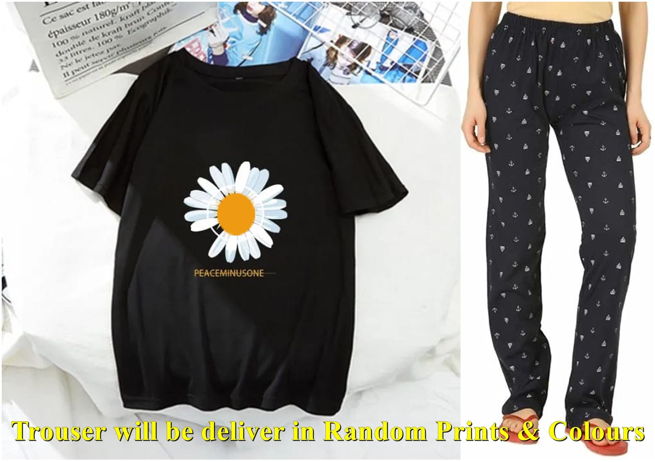 High Quality pack of 1 Sleep wear available in random prints and colours for Women's/Girls. - Oshi.pk - Buy & Sell Online