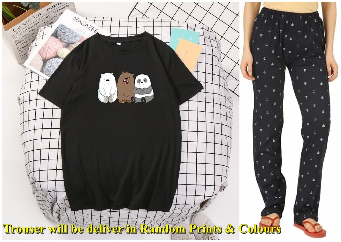 High Quality pack of 1 Sleep wear available in random prints and colours for Women's/Girls. - Oshi.pk - Buy & Sell Online